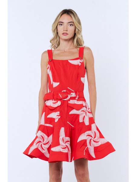 Alivia Embroidered Pinwheel Mini Dress | CIEBON