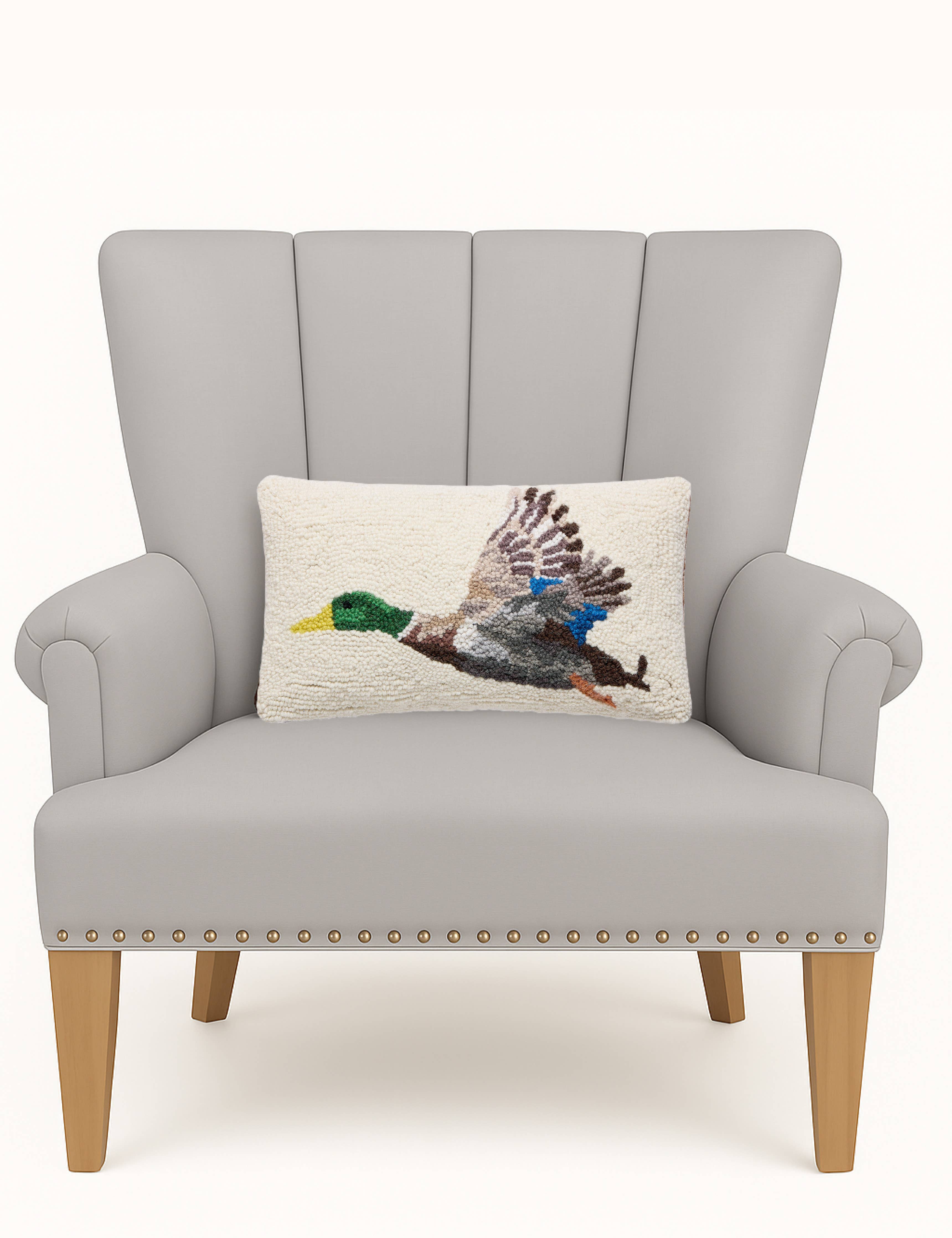 Mallard Flying Hook Pillow
