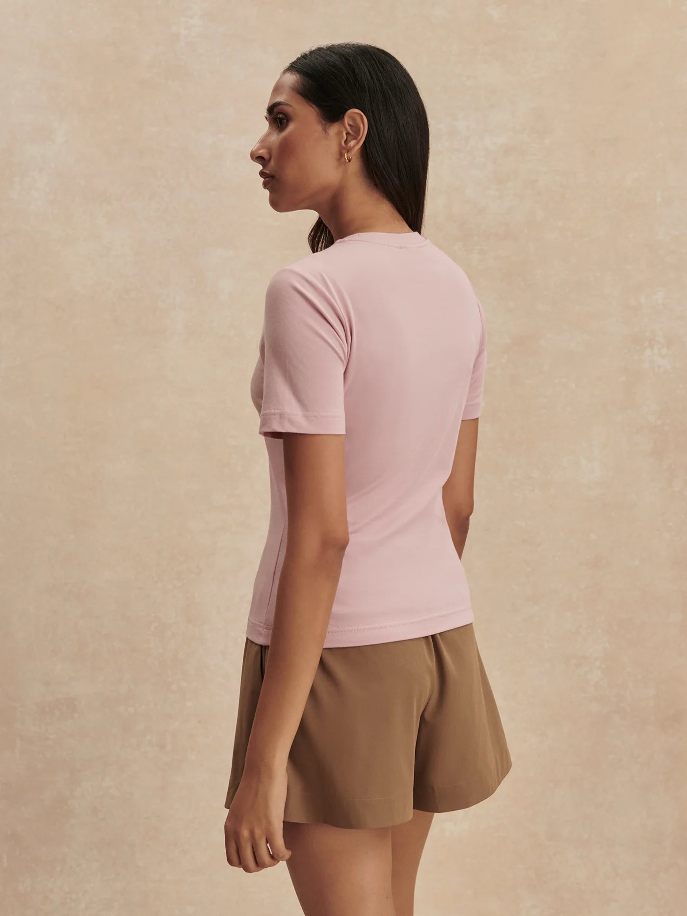 Regina Fitted Tee - Zephyr Mauve | Varley