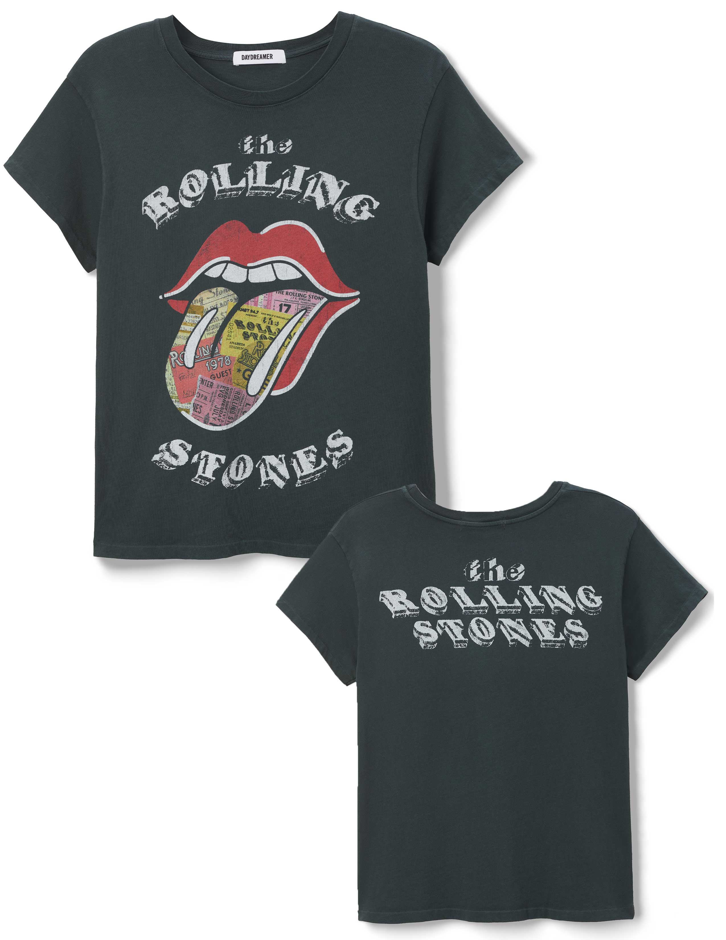 Rolling Stones Ticket Fill Tongue Tour Tee | DAYDREAMER