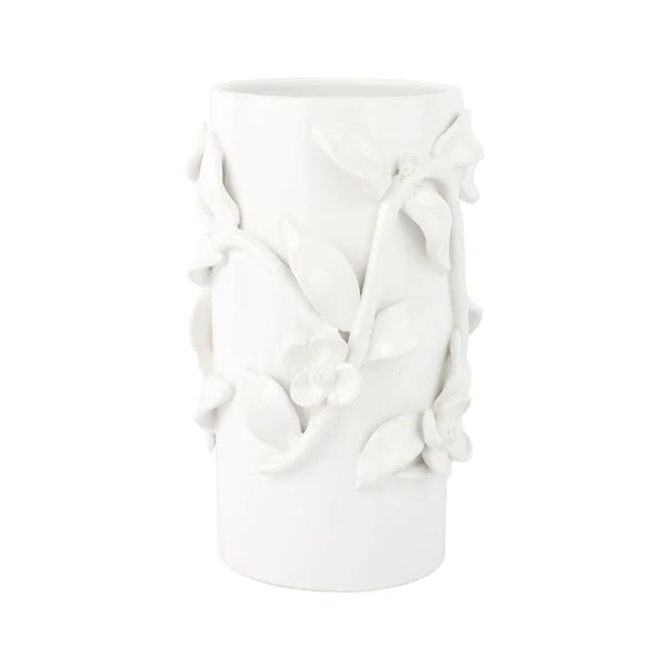 Bougainvillea Garden White Medium Cachepot | VIETRI