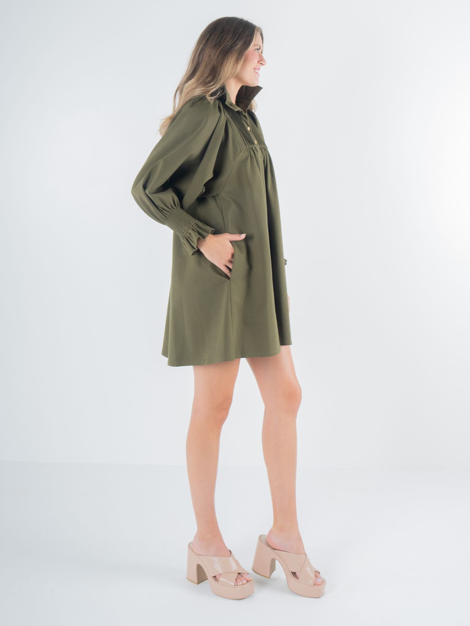 Charlotte Dress - Olive Night | Emily McCarthy