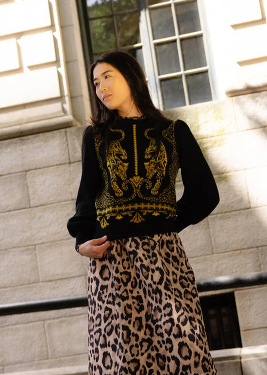 Lucie Sweater - Pouncing Panther | Alden Adair