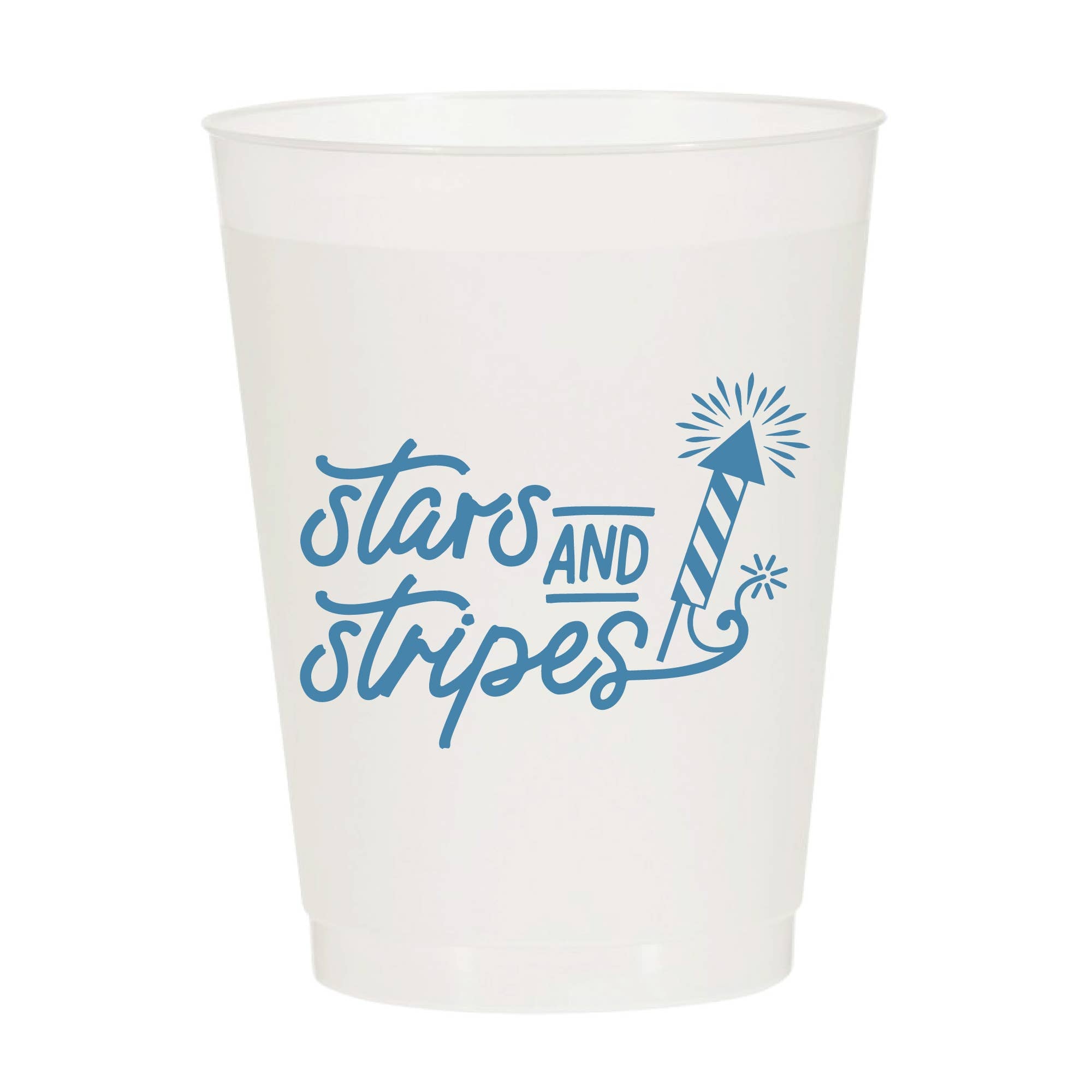 Stars and Stripes Firecracker Frosted Cups - Patriotic