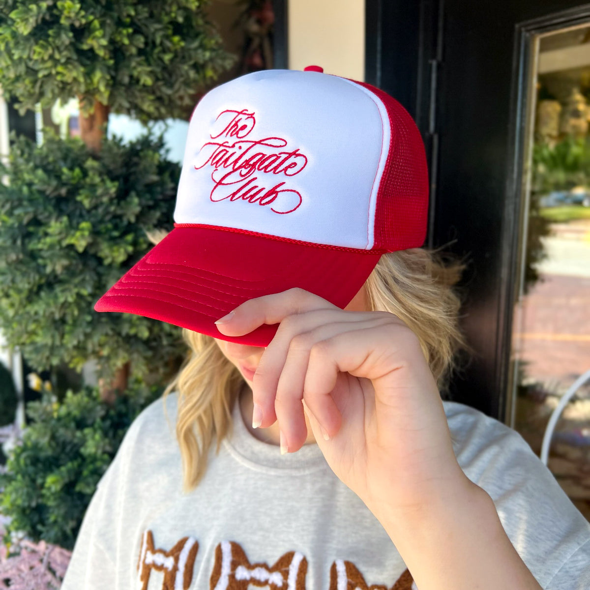 Tailgate Season Baseball Hat with adjustable back!  Great for sporting events! Tailgaters CapX Yule Adjustable Hat – Banana Ball main image 3