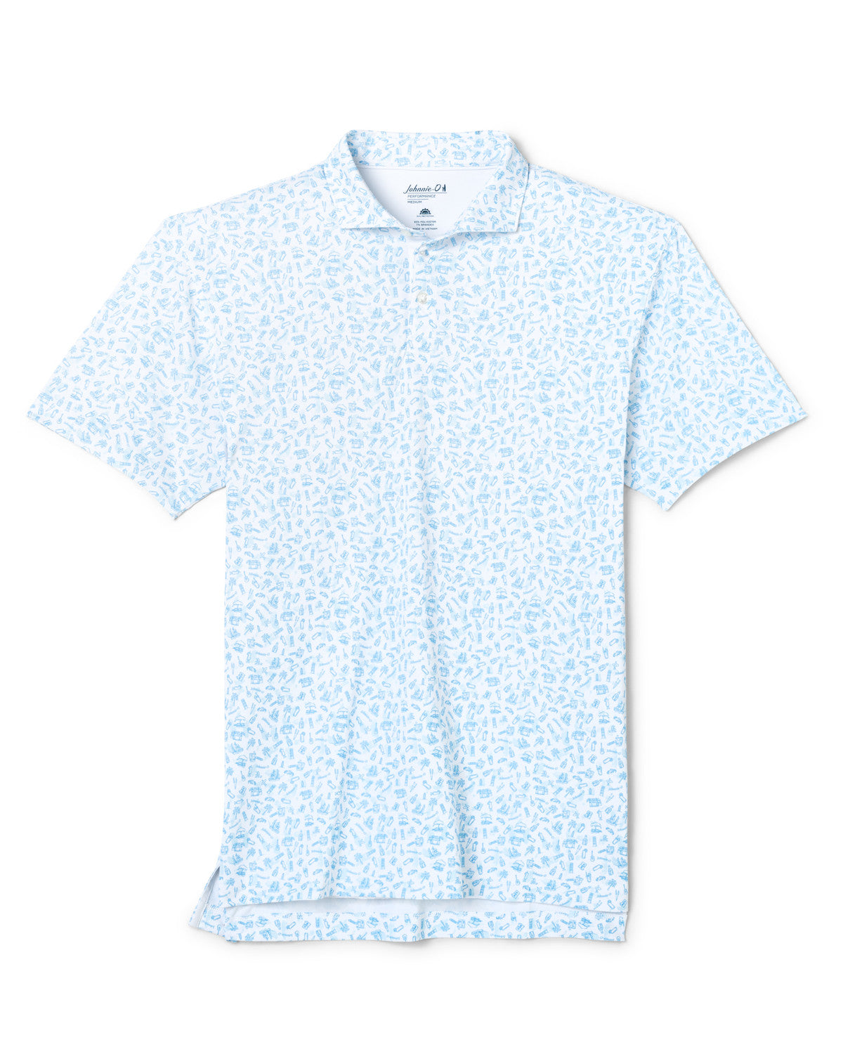 Cabo Breaks Performance Jersey Polo - Malibu | Johnnie-O