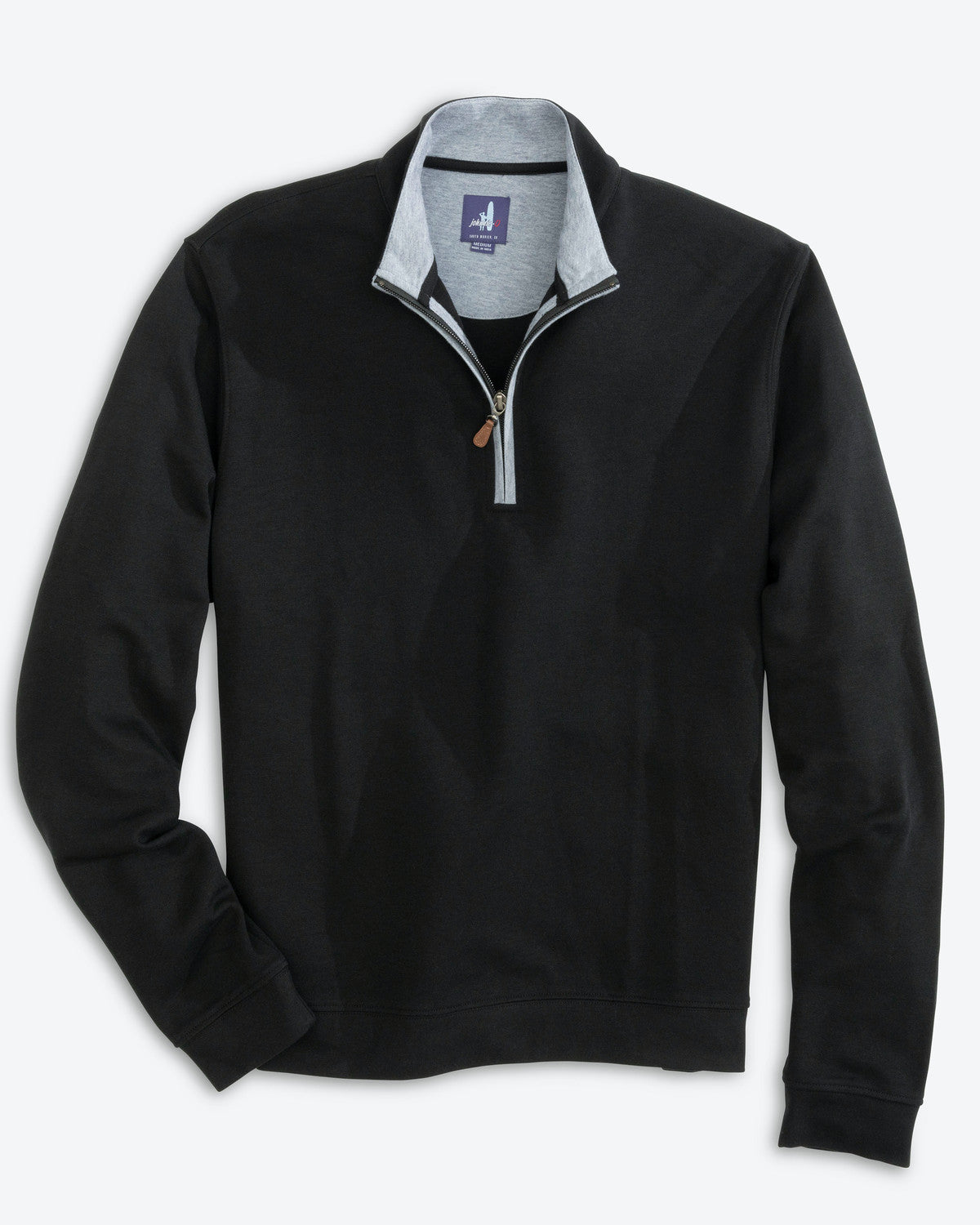 Sully 1/4 Zip Pullover - Black | Johnnie-O