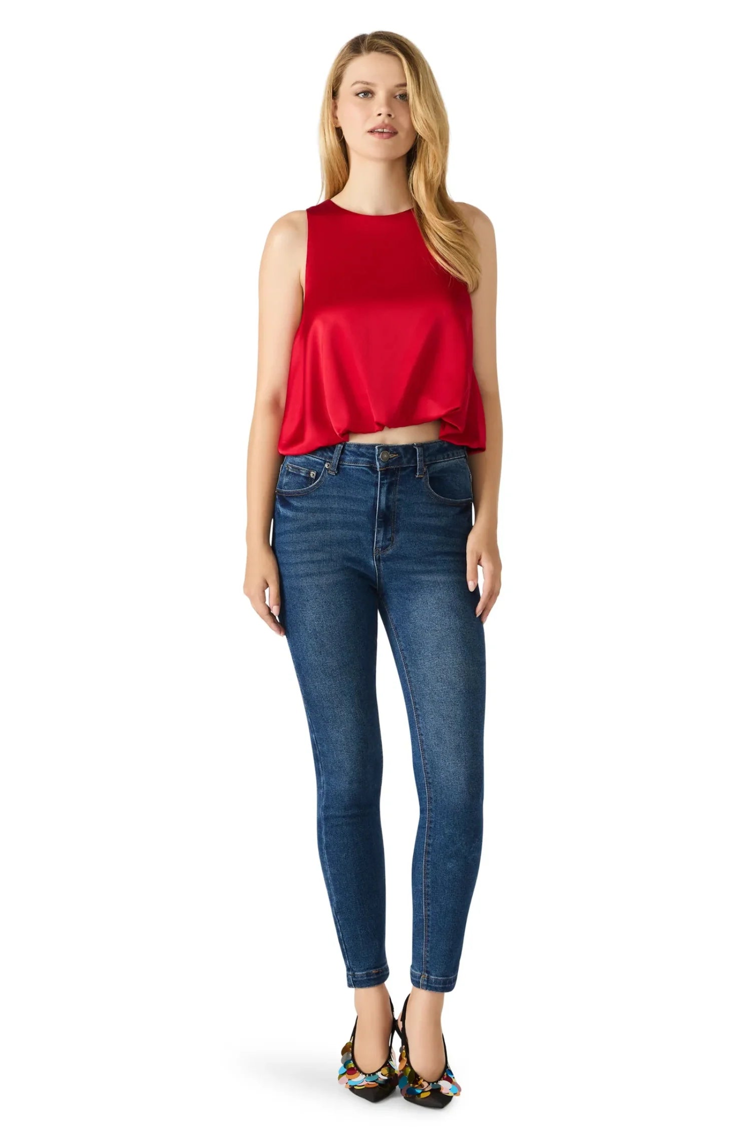 Yazmin Top - Dark Red | Steve Madden