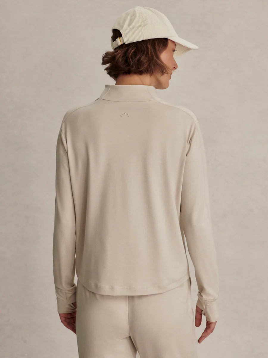 Lamia Half-Zip Sweat - Pebble Marl | Varley