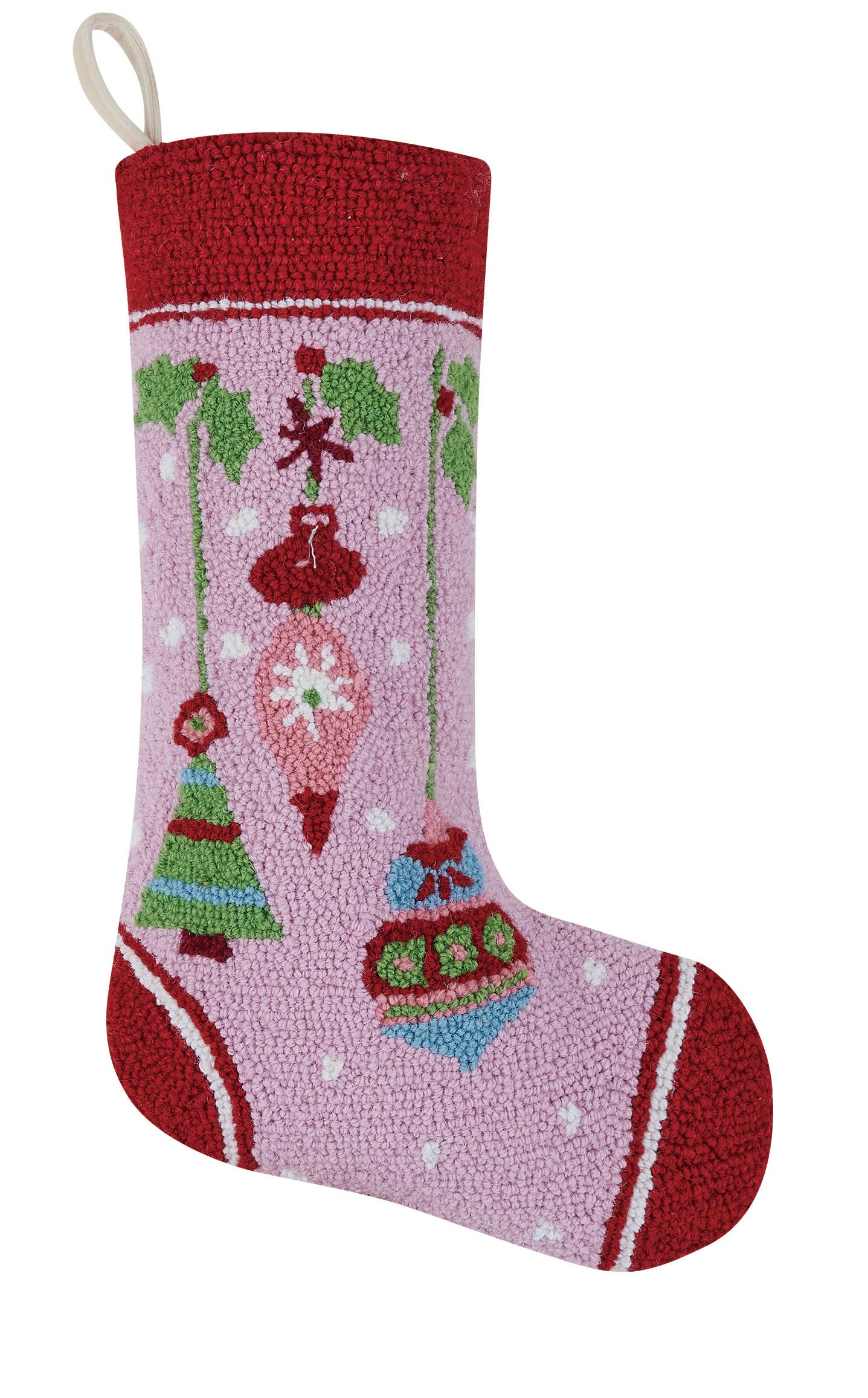 Holiday Sparkle Hook Stocking