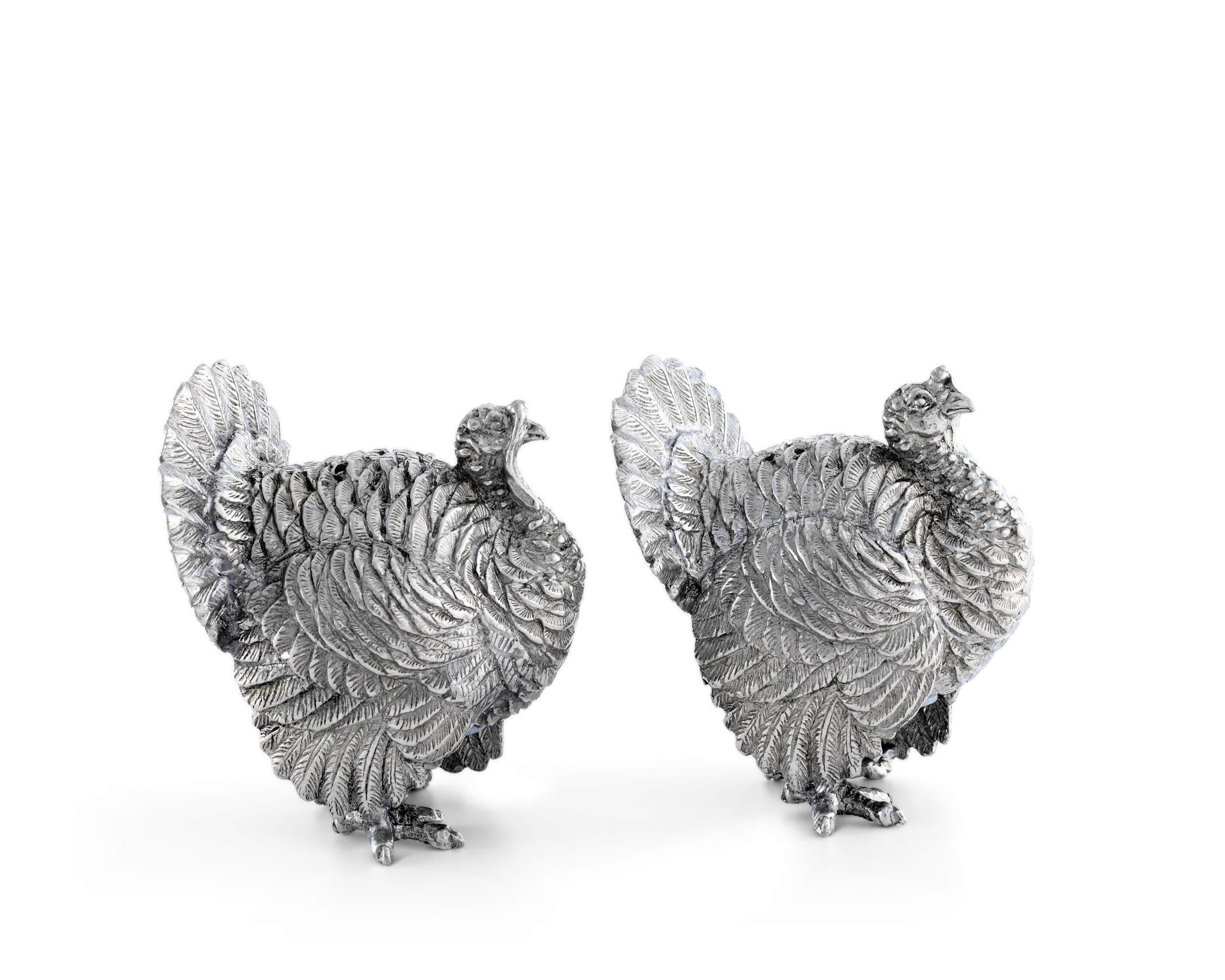 Pewter Turkey Salt & Pepper Set