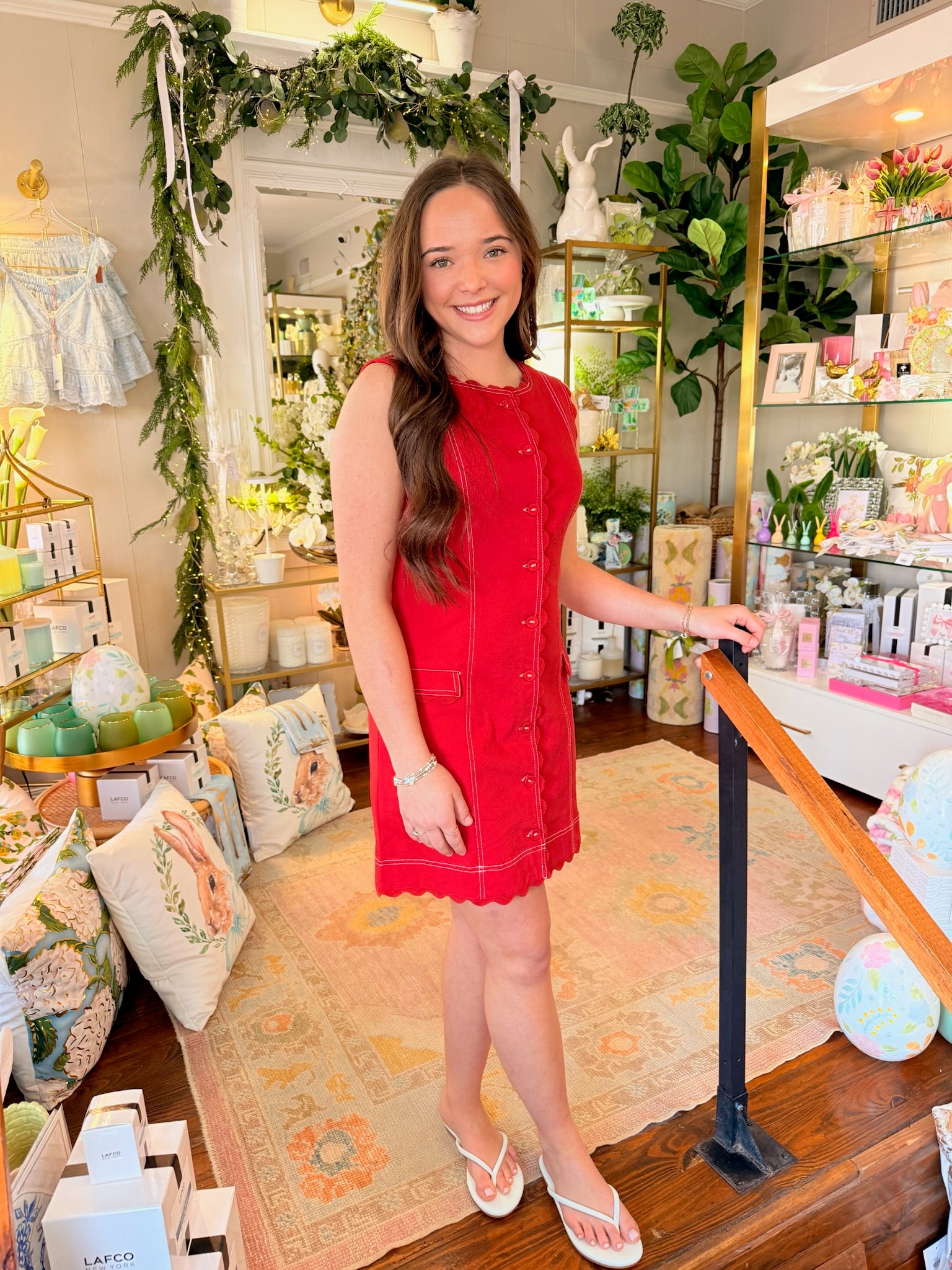 Rory Dress in Poppy Red | Elizabeth James