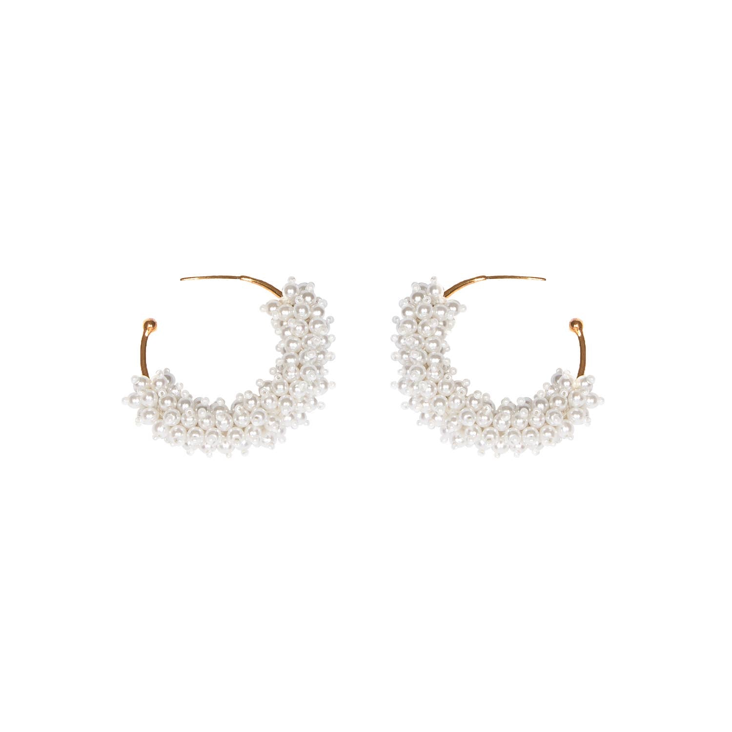 Taylor Mini Hoop White Gold | Mignonne Gavigan