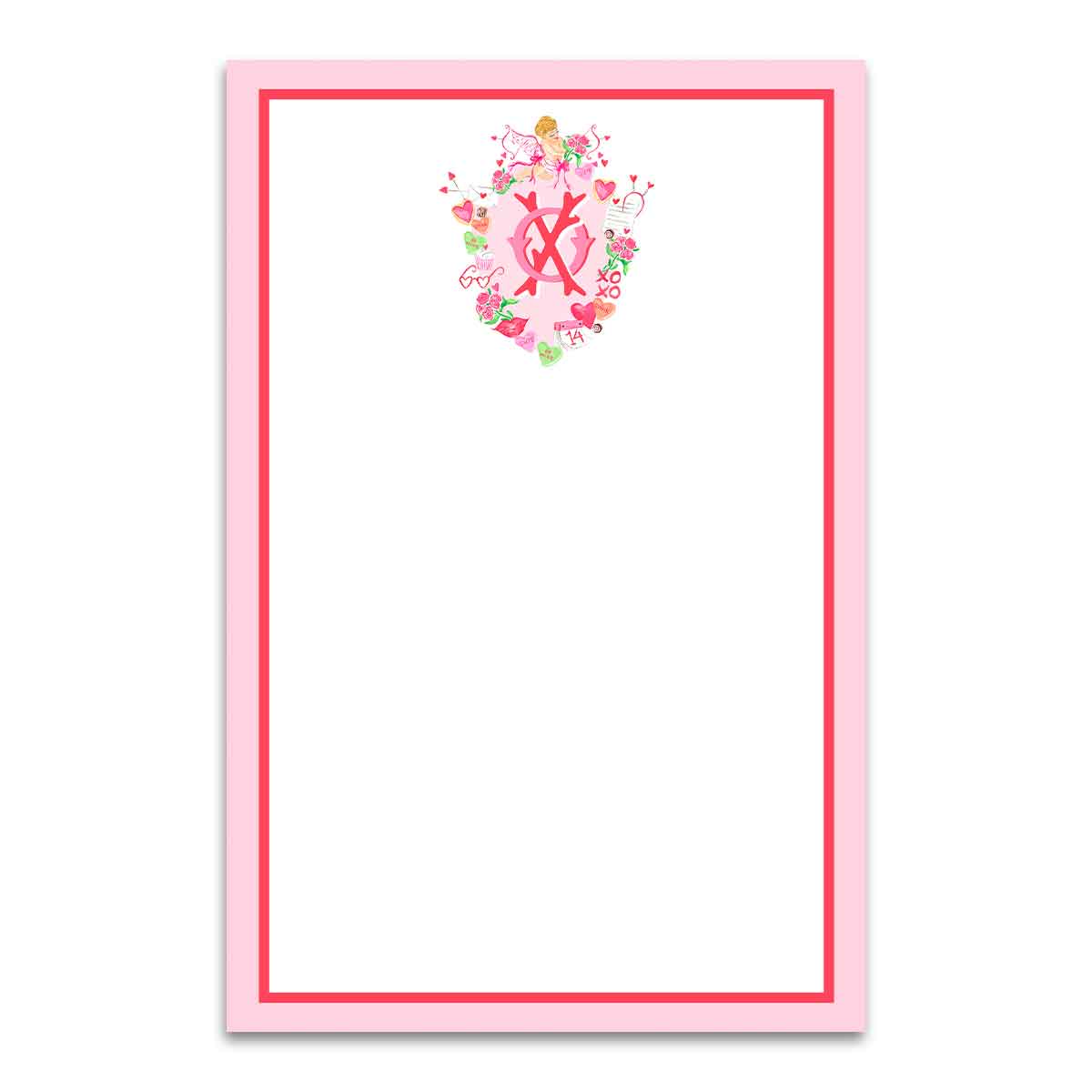 Cupid's Crest Valentine's Notepad