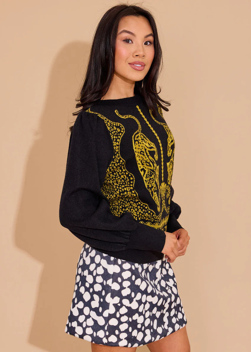Lucie Sweater - Pouncing Panther | Alden Adair