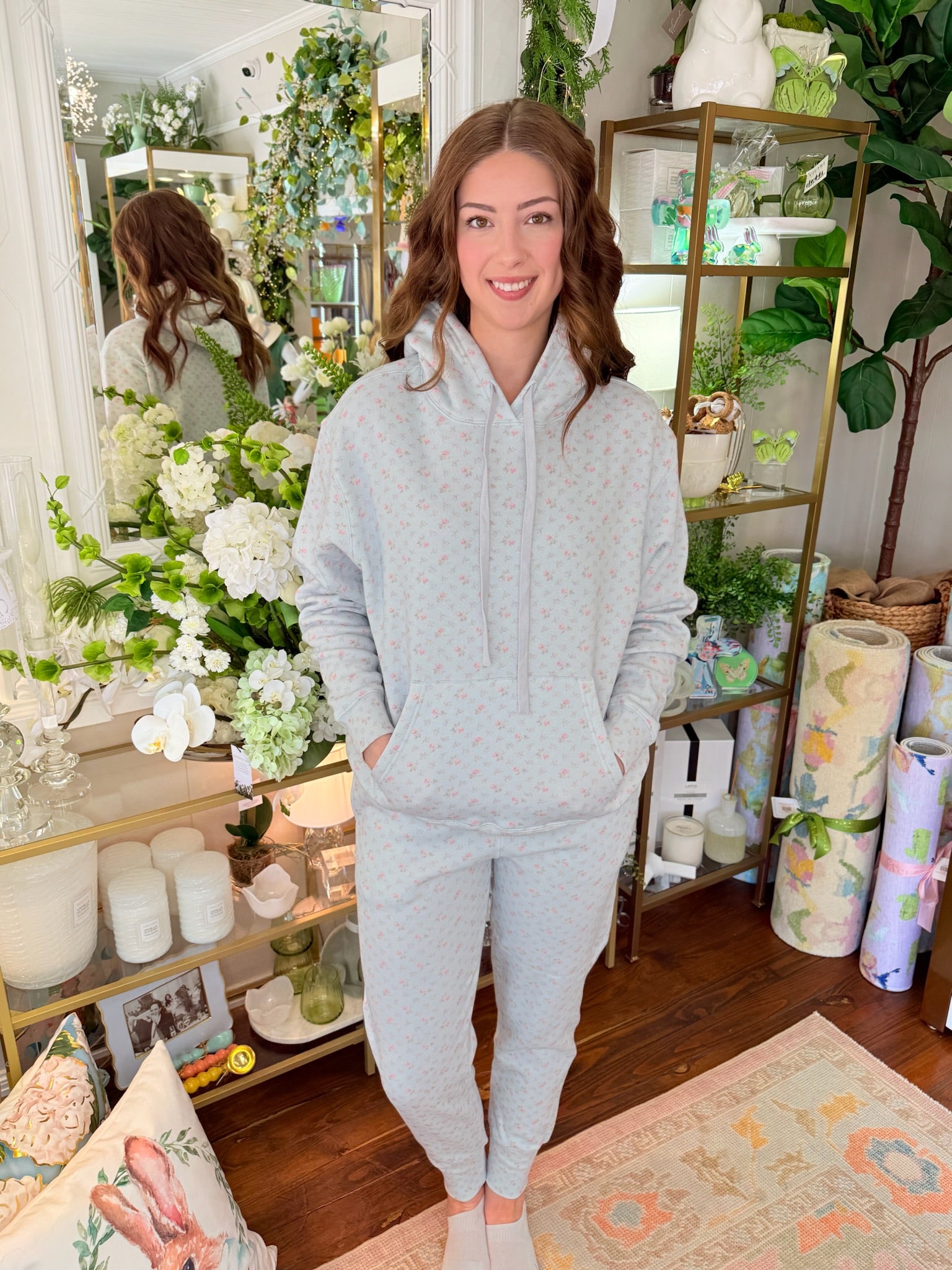 Nacova Hoodie - Chapparal Blue | LoveShackFancy