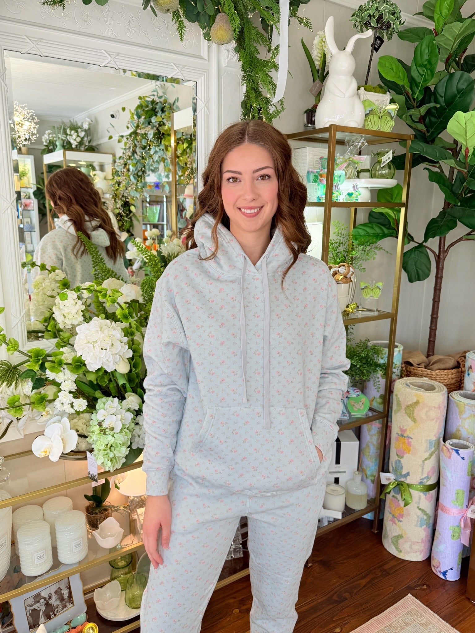 Nacova Hoodie - Chapparal Blue | LoveShackFancy