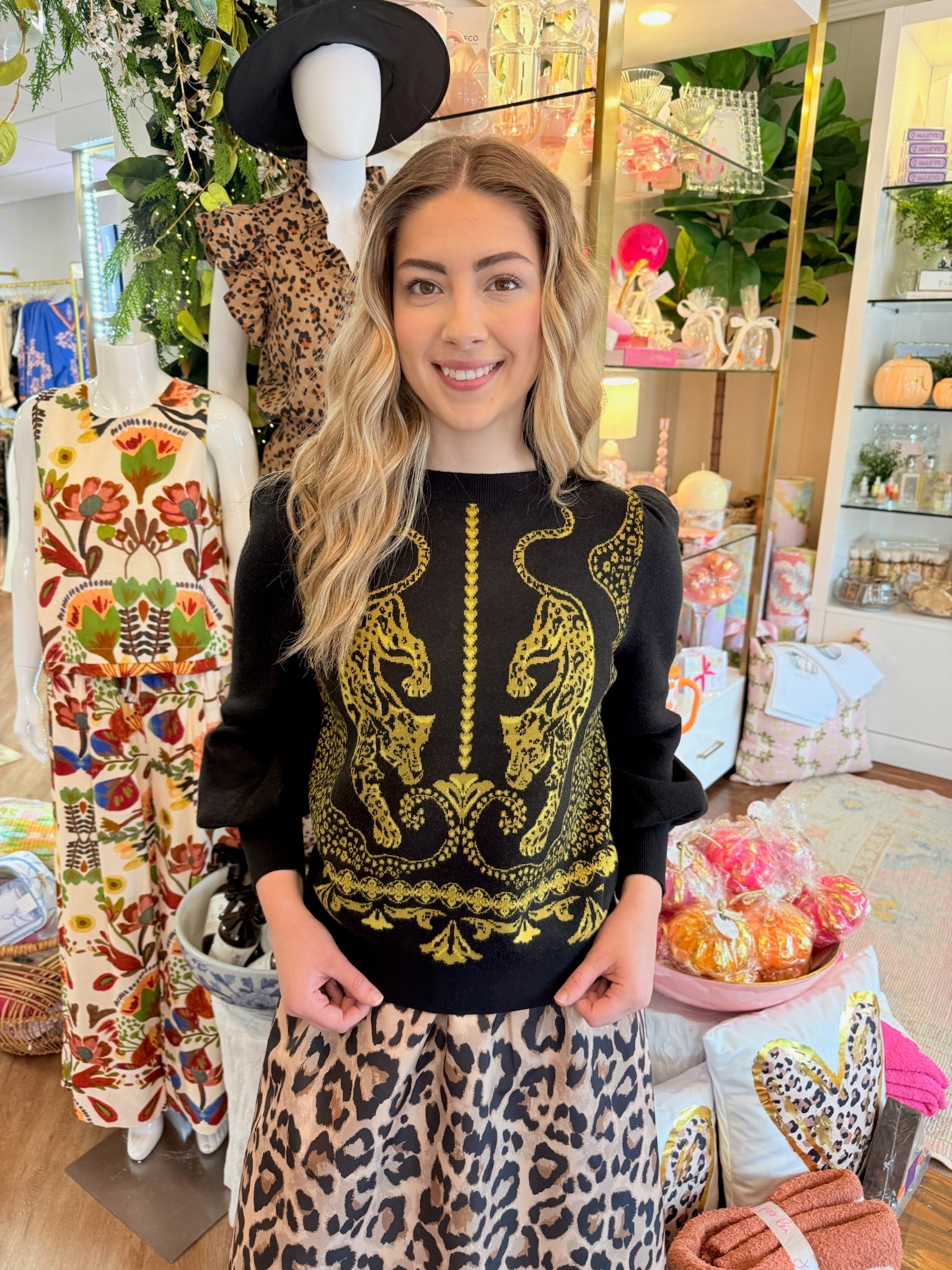 Lucie Sweater - Pouncing Panther | Alden Adair