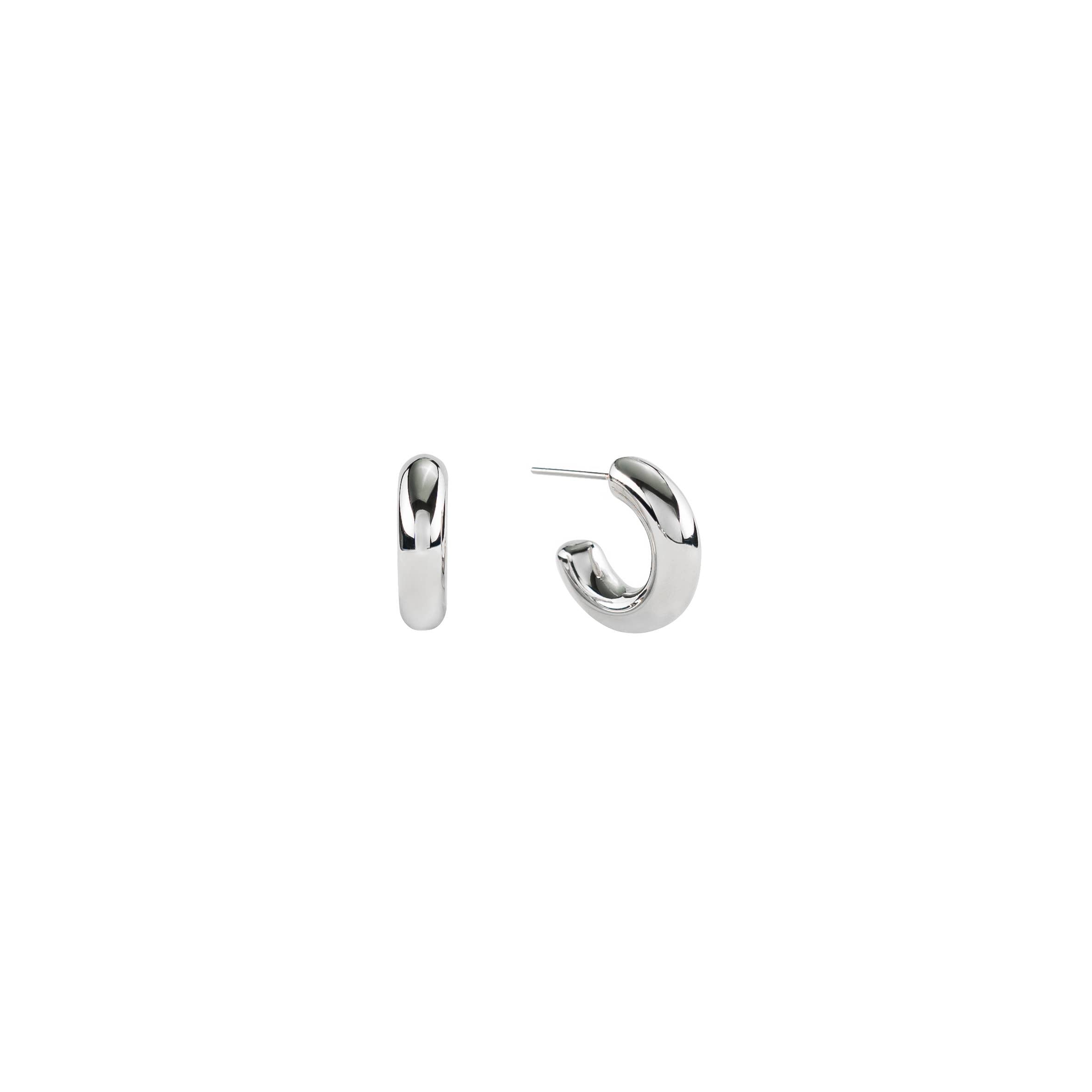 Silver Bubble Mini Hoops | Brenda Grands