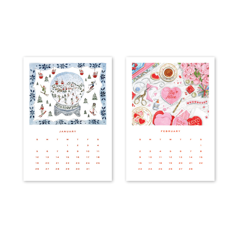 2025 Desktop Calendar with Easel | Dogwood Hill