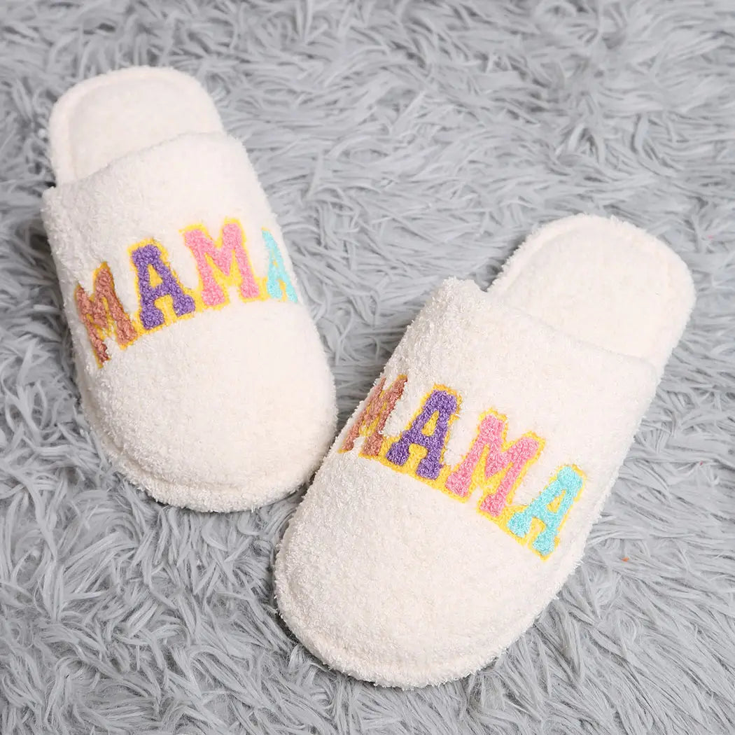 MAMA Lettered Home Slippers