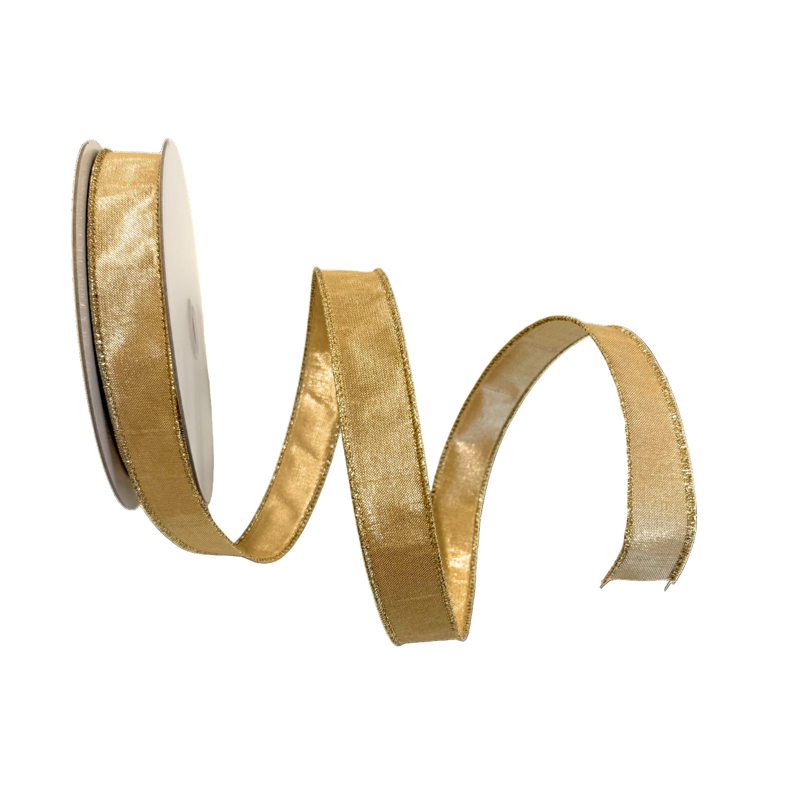 Gold Dupioni Ribbon - 1" | Fig & Dove