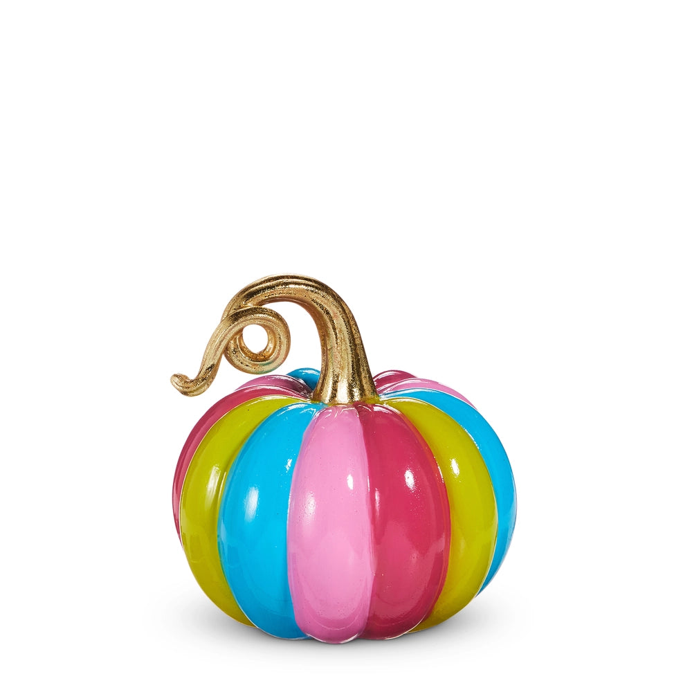 Multicolor Stripe Pumpkin (6")