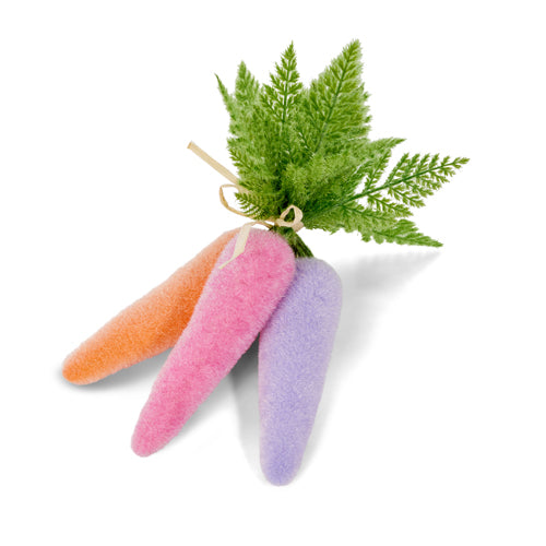 Sherbet Flocked Carrot Bundle (12")