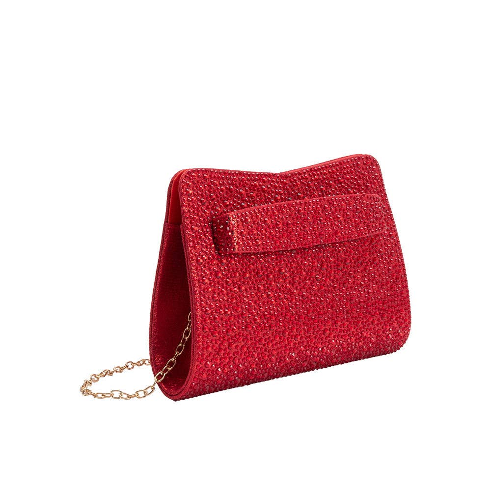 Maree Rhinestone Studded Clutch Bag