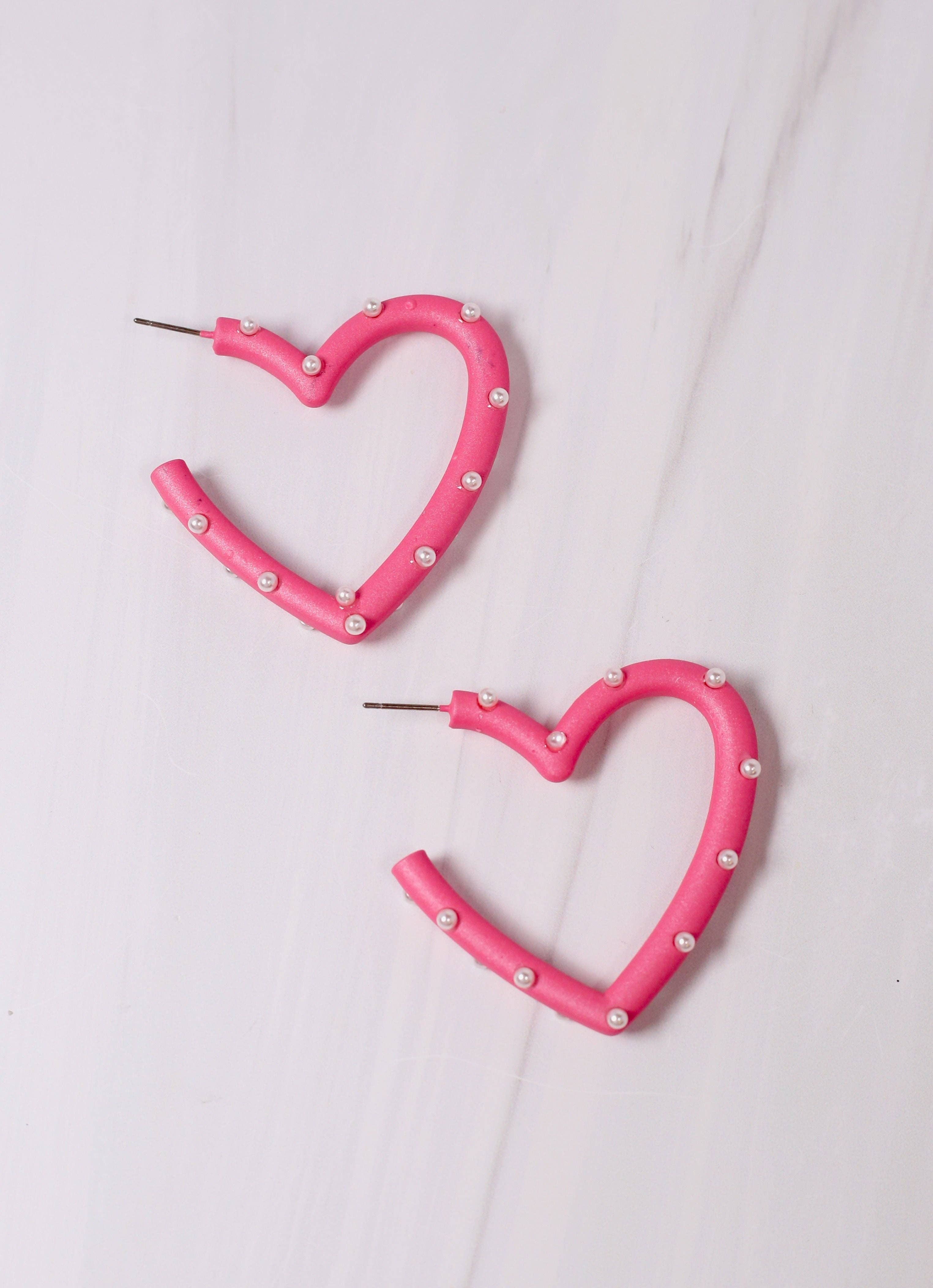 Admirer Pearl Heart Earrings