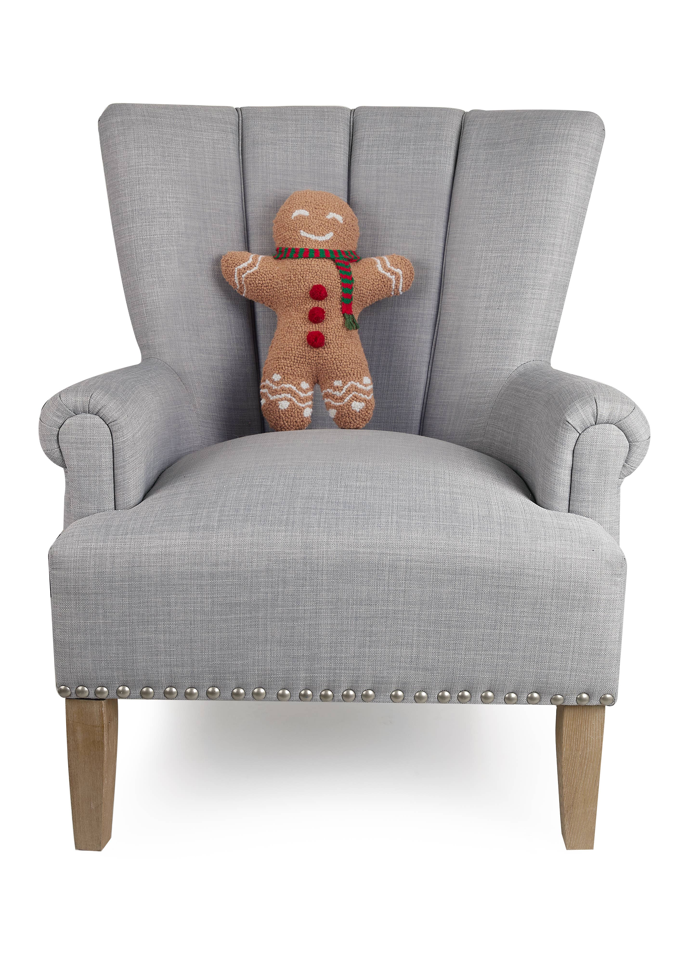 Shaped Gingerbread Man Hook Pillow