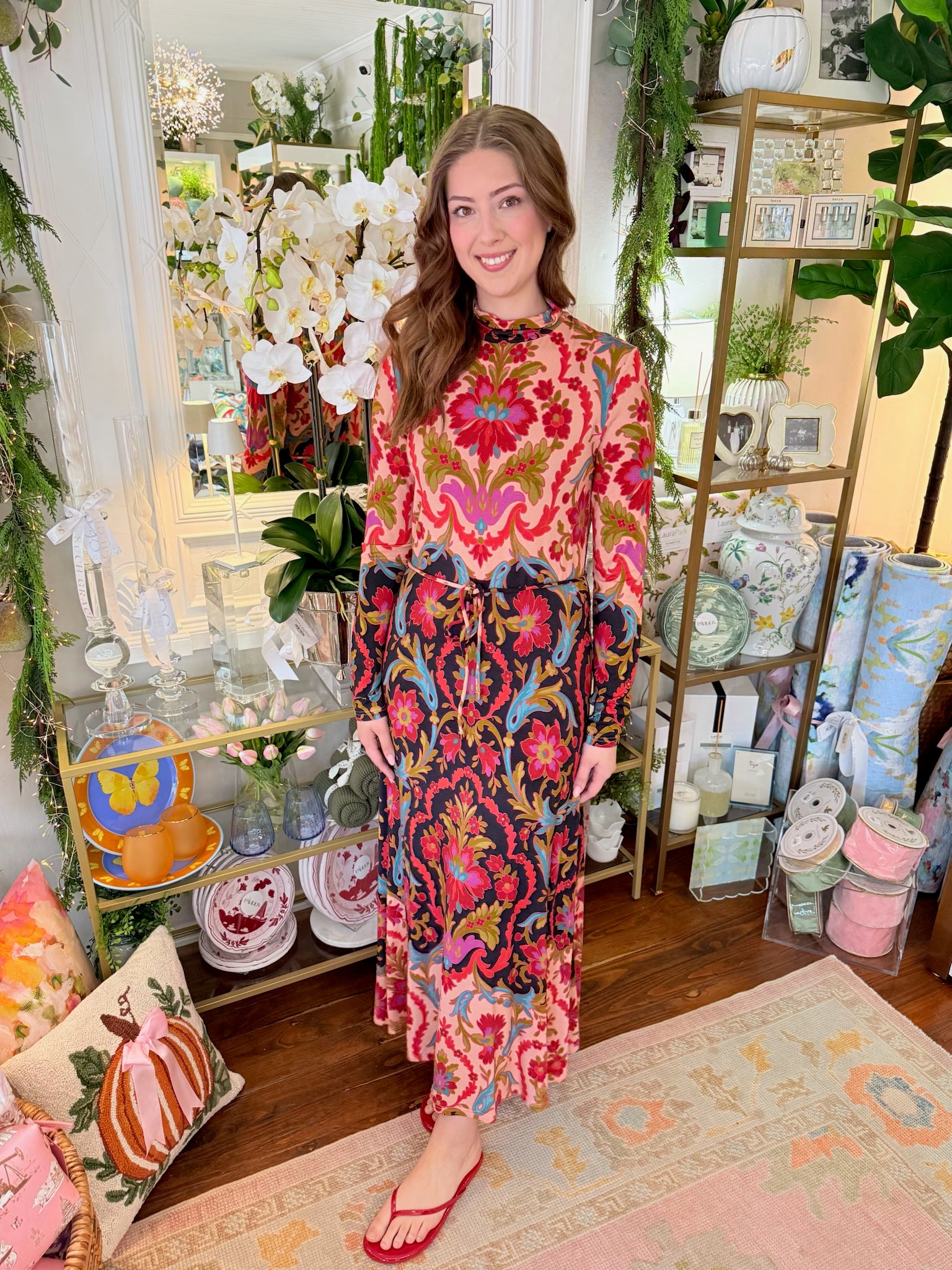 Stevie Dress in Grand Tapestry | Elizabeth James