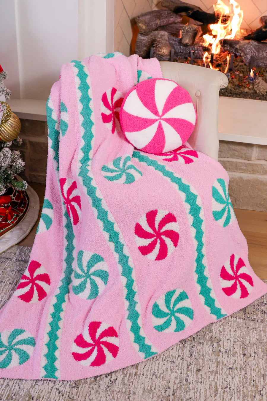 Pink Wintermint Blanket