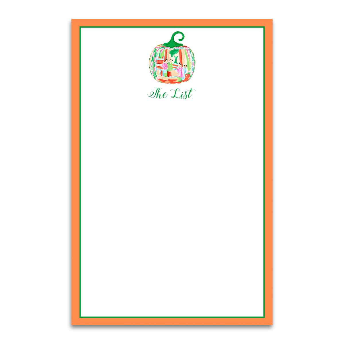 Famille Rose Pumpkin Notepad | Taylor Beach Design