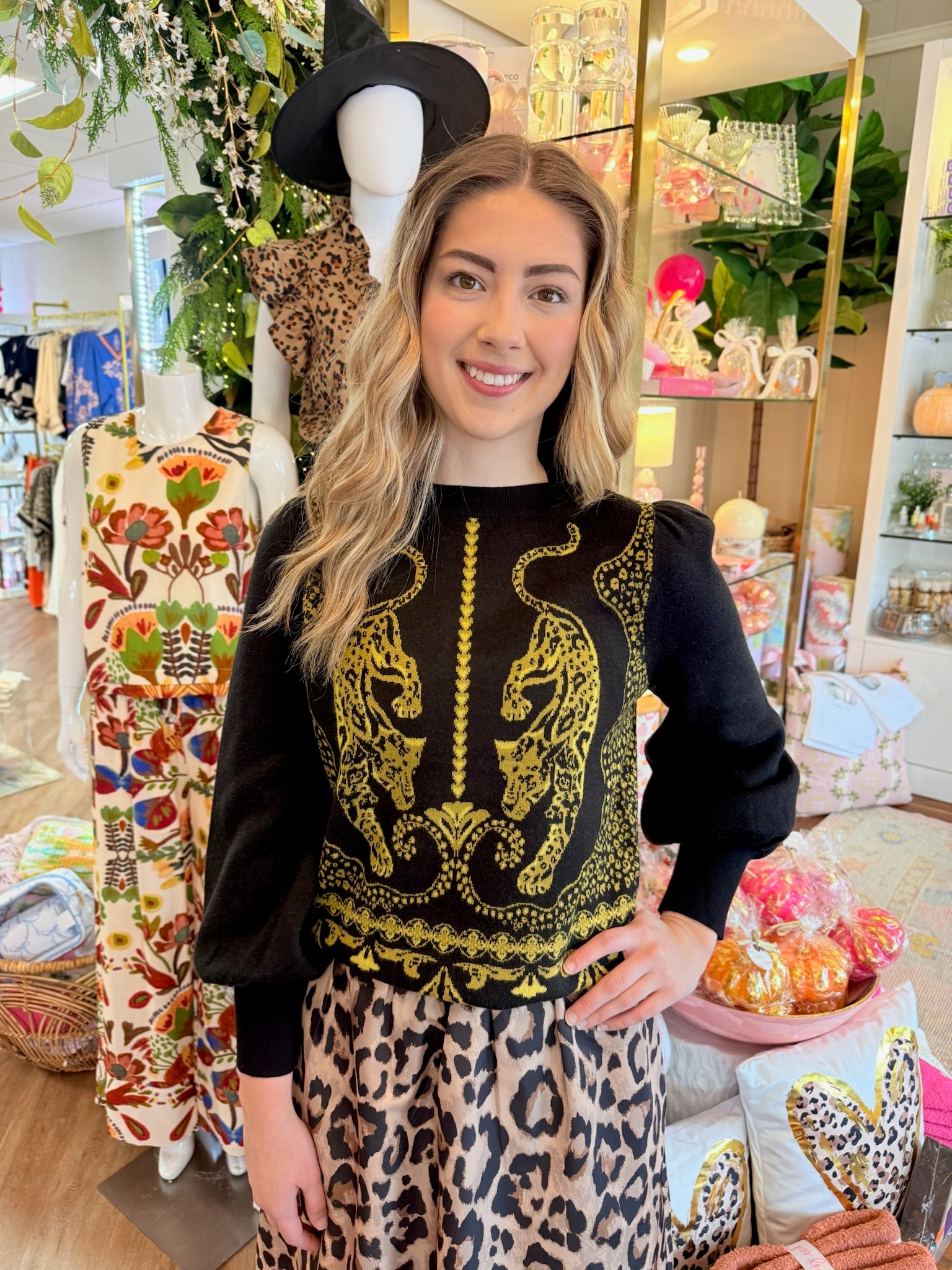 Lucie Sweater - Pouncing Panther | Alden Adair