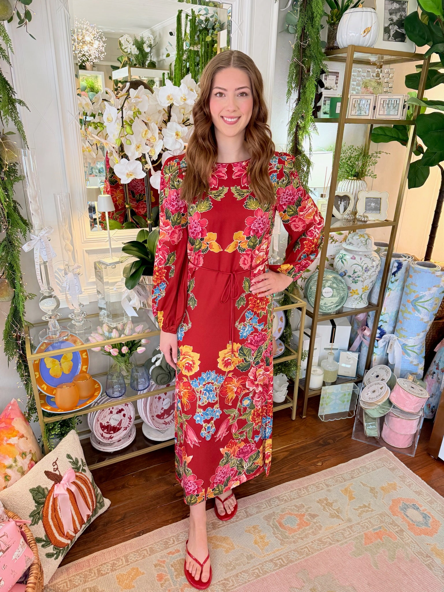 Dawn Dress in Fall Blooms | Elizabeth James