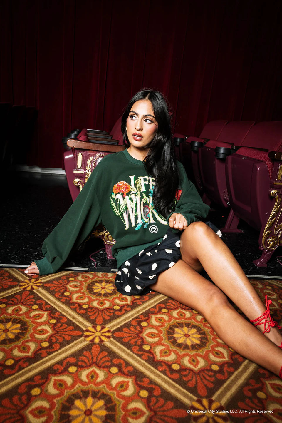 Licensed Forest Green 'I Feel Wicked' Sweatshirt  | Queen of Sparkles