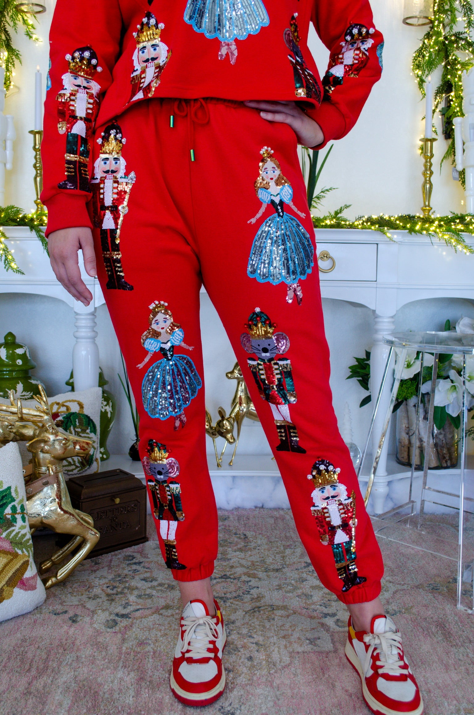 Red Nutcracker Ballet Jogger | Queen of Sparkles