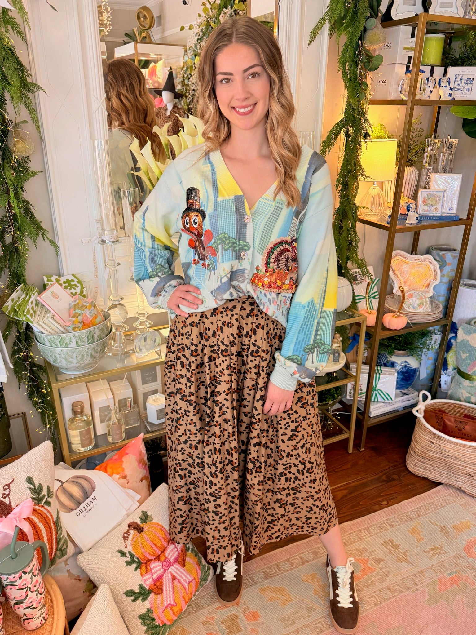 Multi Thanksgiving Parade Button Up Cardigan | Queen of Sparkles