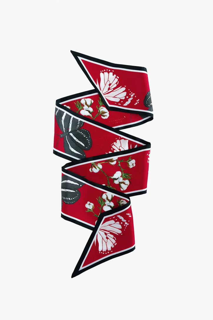 Collegiate Silk Ribbon Scarf | Catherine Cartie
