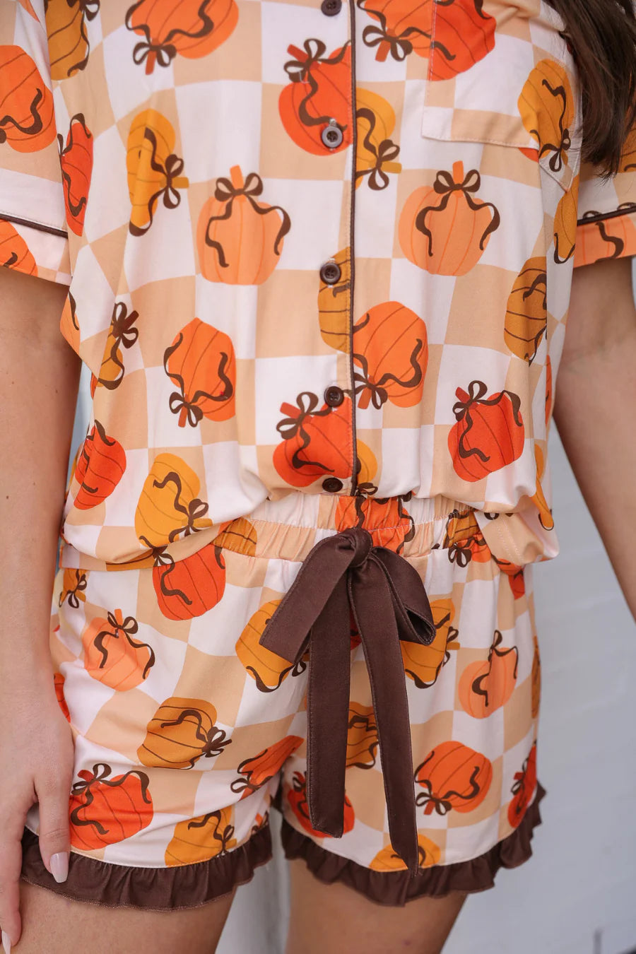 Harvest Hues Ruffle Pajama Set