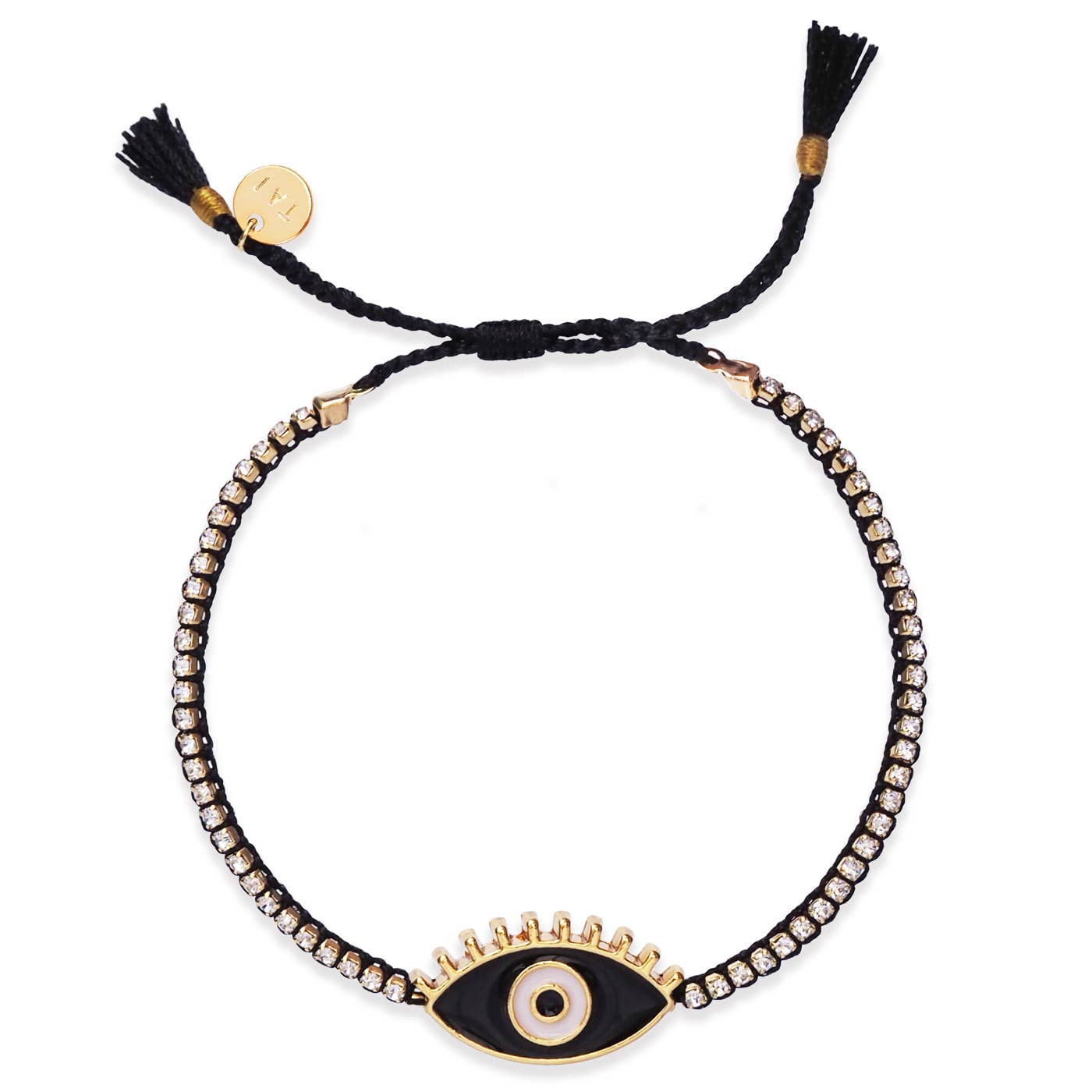 Handmade CZ Tennis Bracelet With Tear Eye