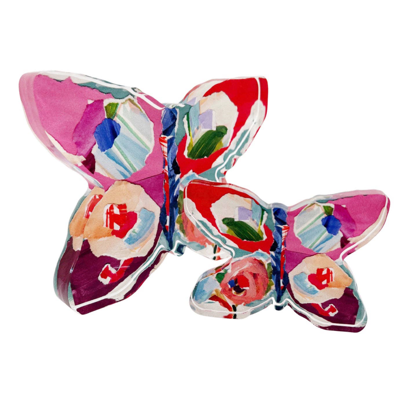 Red Butterfly Acrylic Block | Lauren Dunn