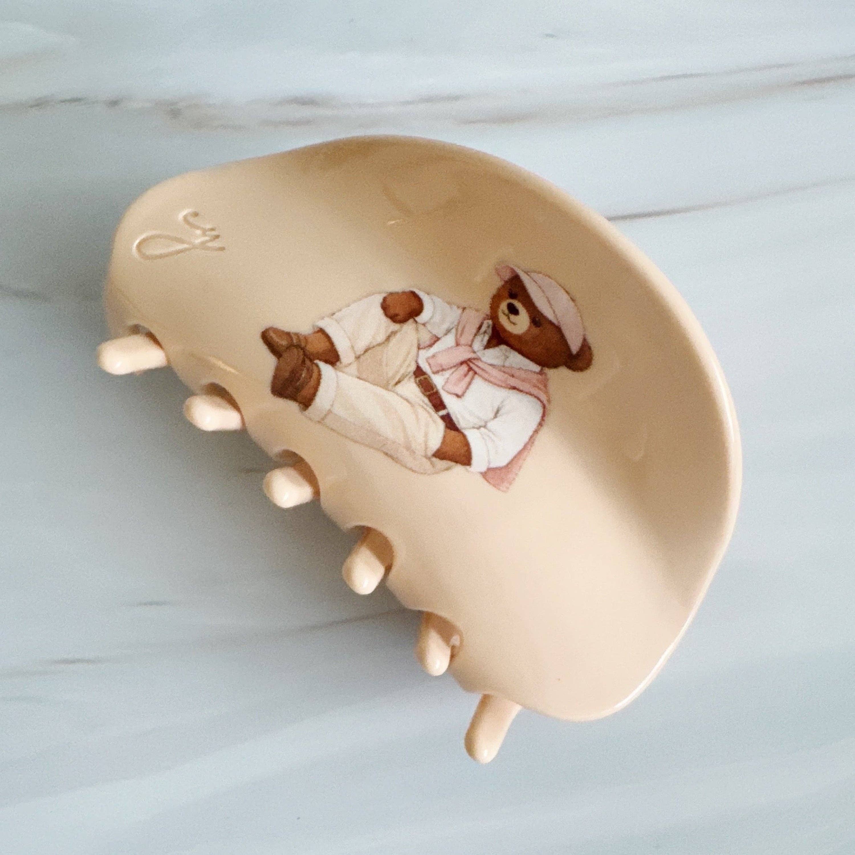 Preppy Bear Hair Claw
