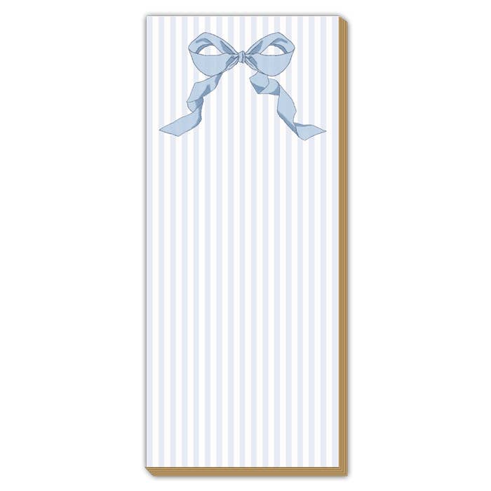 French Blue Bow on Stripe - Luxe Skinny Pad  - Rosannebeck X Caitlin Wilson