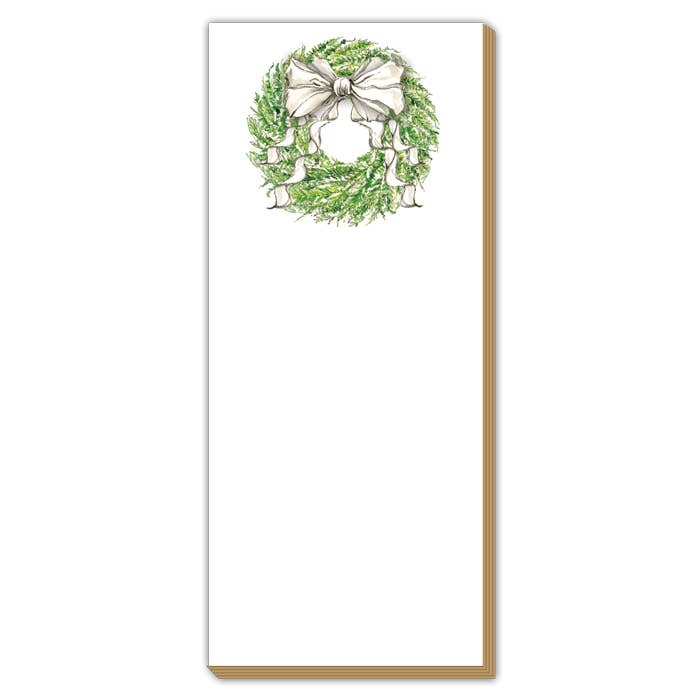 Handpainted Fern Wreath - Luxe Skinny Pad