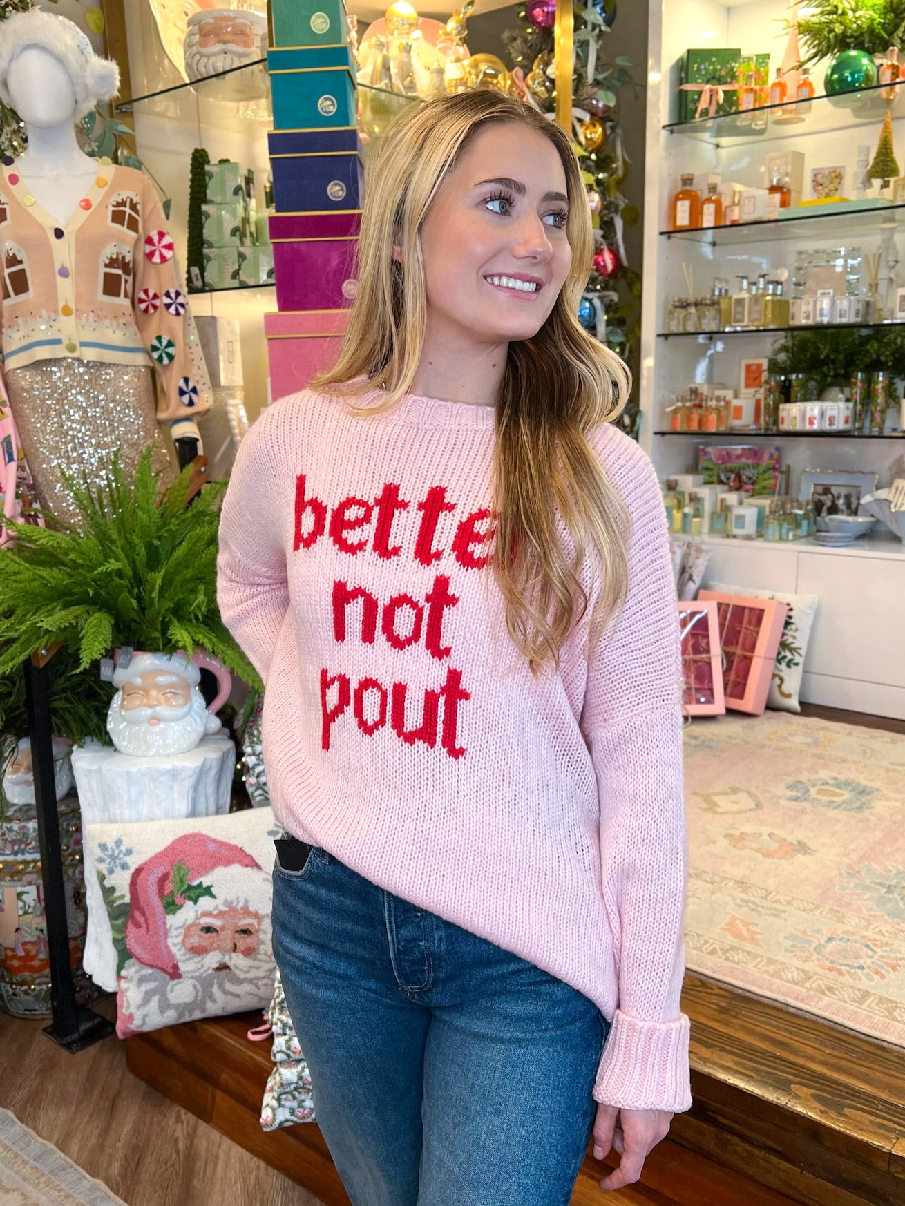 Better Not Pout Chunky Sweater | Wooden Ships