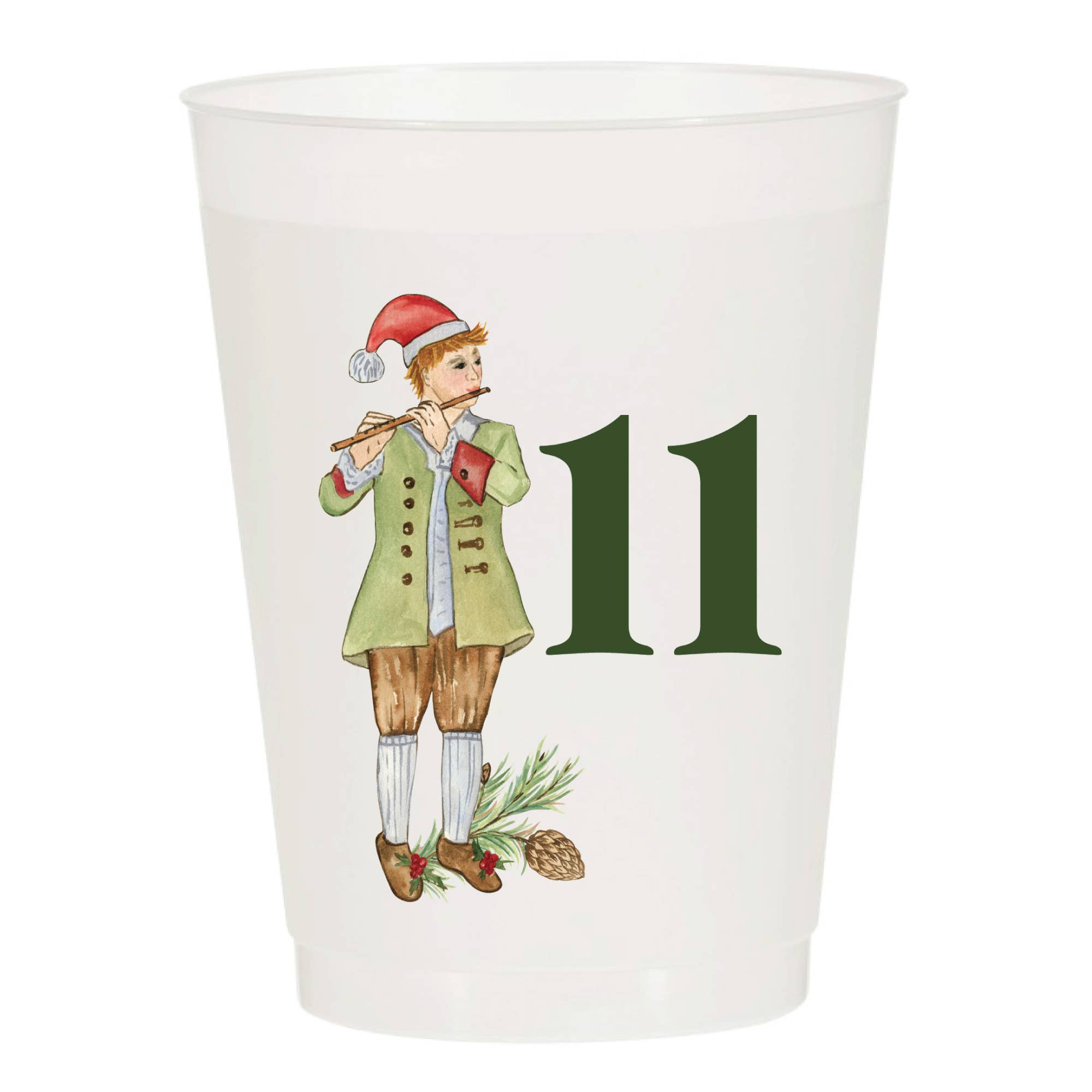 12 Days of Christmas Frosted Cups