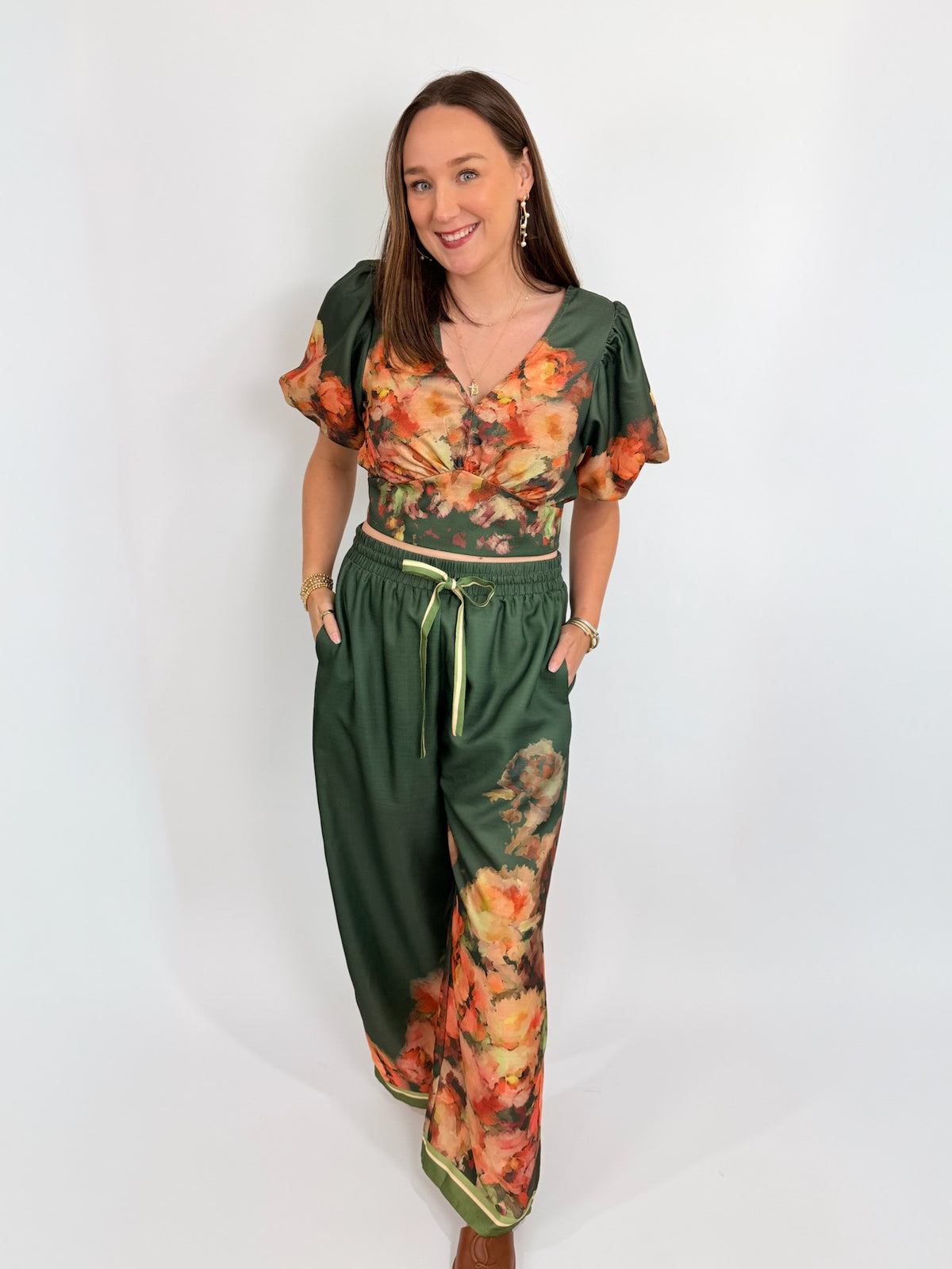 Azra Floral Pants | Ciebon