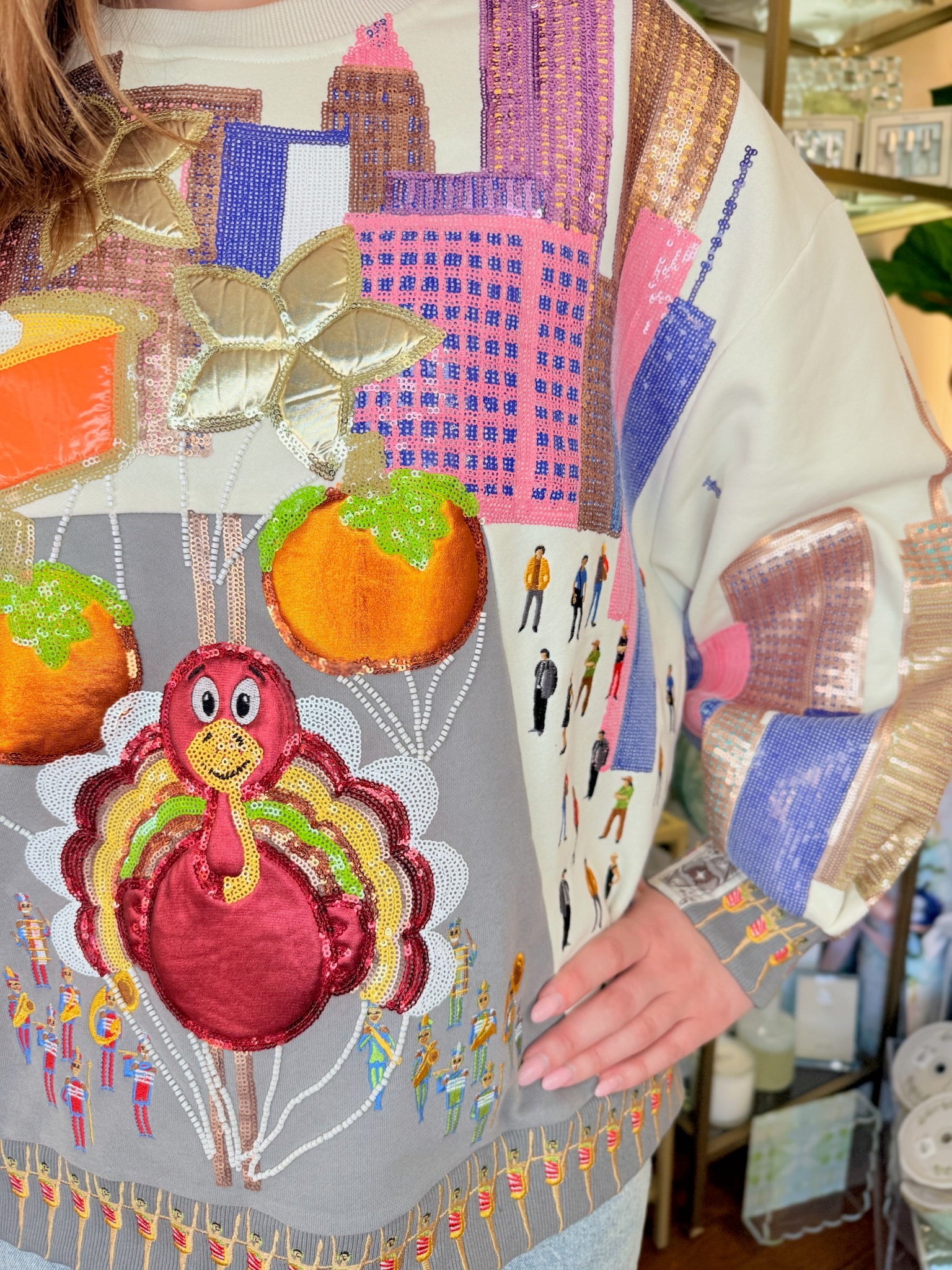 Multi Thanksgiving Day Parade Sweatshirt | Queen of Sparkles